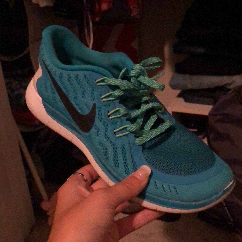 Lightly worn Blue Nike barefoot rides 5.0